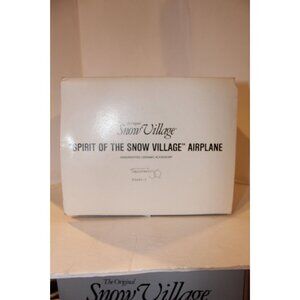 Dept 56 Snow Village - Spirit of the Snow Village Airplane Red
